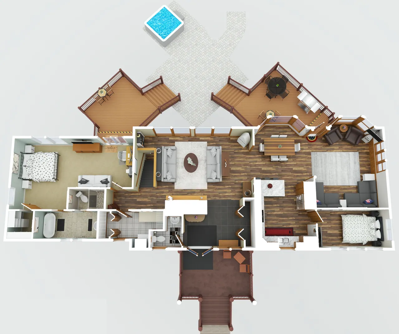 Floor plan of the main floor